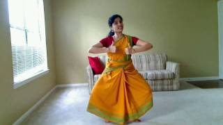 Bharatanatyam Sutral Adavu Part 1 [upl. by Lukasz103]