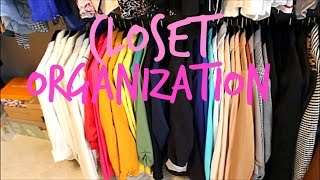 How to Organize your closet and Color Coordinate it [upl. by Terina]