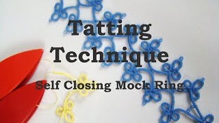 Tatting Technique SCMR [upl. by Bernarr]