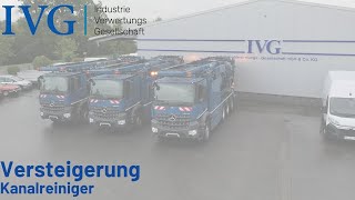 Versteigerung Kanalreiniger I IVG [upl. by Chor76]