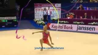 Yana Kudryavtseva Ribbon Final  EC Minsk 2015 [upl. by Eran]