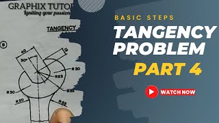 TANGENCY PROBLEMS IN TECHNICAL DRAWING spanner construction [upl. by Ulani]