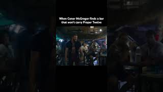 Conor McGregor Walks into Bar Gets Surprise No Proper Twelve Whiskey [upl. by Tezile]