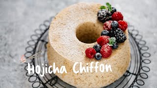 Hojicha Chiffon Cake [upl. by Aronid613]