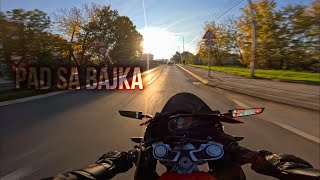 MOJ NAJVECI PAD SA BAJSA  MOTOVLOG 2 [upl. by Drapehs]