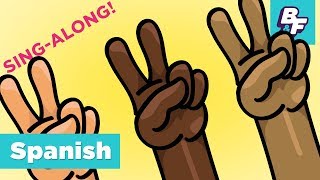 Learn To Say Hello In Spanish SingAlong Song  BASHO amp FRIENDS 4k Learning  Hola amigo [upl. by Cyrillus]