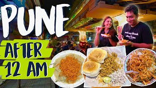 Street Food in Pune After 12 AM  Anda Bhurji  Egg Fried Rice  Upma  Pohe [upl. by Anderson]