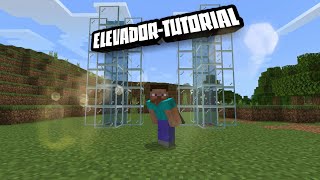 Como hacer elevadores en minecraft bedrock [upl. by Gnaw903]