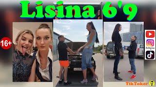 Ekaterina Lisina 69205cm Tik Tok  lisina15 TALLEST SUPERMODEL [upl. by Arhez932]