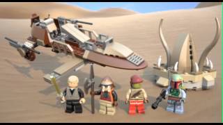 Desert Skiff  LEGO Star Wars  9496  Product Animation [upl. by Anaicul]