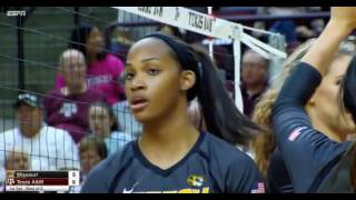 Missouri vs Texas AampM volleyball 2016 [upl. by Arima]