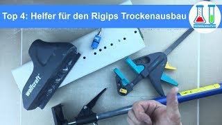 Trockenausbau Tipps Helfer für Rigipsplatten  Gipskarton an Wand und Decke anbringen  Deutsch [upl. by Vanzant]