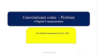 Convolutional Codes  Trellis State Diagram and Code Tree Problem [upl. by El]