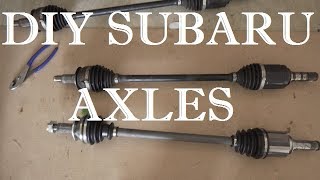 DIY Subaru Axles  How To  2013 Subaru Crosstrek [upl. by Mulligan]