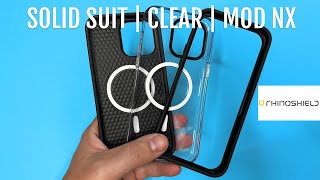 Welche ist die Beste Rhinoshield Hülle  Clear Case  Solid Suit  Mod NX [upl. by Meehar]