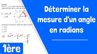 Comment déterminer la mesure en radian dun angle [upl. by Naivaj357]