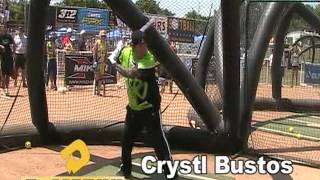 Crystl Bustos at Bat Wars [upl. by Gaal]