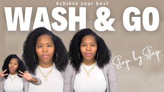 Easy Wash and Go Routine for Natural Hair  Define Curls amp Reduce Frizz [upl. by Aima]