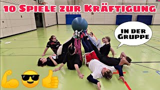 Spielerische Kräftigung in der Gruppe  10 kleine Spiele für Sportunterricht und Training [upl. by Morganne408]