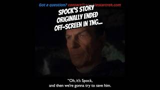 Spocks story originally ended OFFSCREEN in TNG [upl. by Alyl]