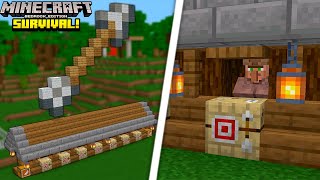 NOVA FARM de TROCAS e ESMERALDAS no MINECRAFT BEDROCK SURVIVAL [upl. by Cayla]