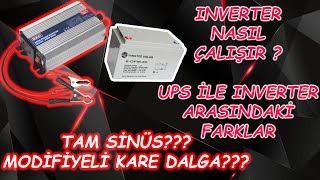 İNVERTÖR NEDİR NASIL ÇALIŞIR BAĞLANTI ŞEKLİON GRID OFF GRID SİSTEM NEDİR UPS İLE İNVERTÖR FARKI [upl. by Inalaehak143]