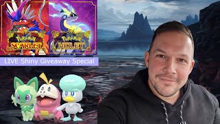 Pokémon Scarlet amp Violet  LIVE Shiny Giveaway Special [upl. by Ahsimat]