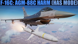 F16C Viper AGM88C HARM HAS Mode Tutorial  DCS WORLD [upl. by Thay925]