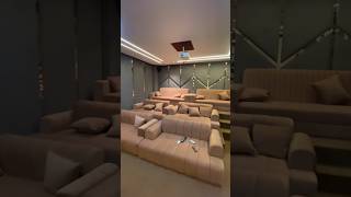 Home theater hometheater theater projector screen aashiyana interiors sofafabrics [upl. by Evander]