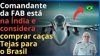 Comandante da FAB considera comprar caças Tejas para a Aeronáutica diz a imprensa indiana [upl. by Rexfourd]