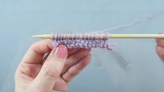 How to knit Herringbone Stitch [upl. by Eirffej]