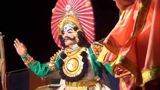 Yakshagana  Madhura Mahindra  3  Rajesh bhandari as Drumila gandharva [upl. by Sherwynd]