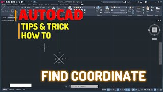 AutoCAD How To Find Coordinates Tutorial [upl. by Anitsej]