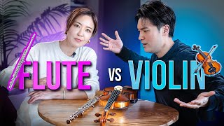 Which instrument is better DEBATE Flute vs Violin [upl. by Urbain]