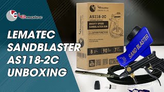 WATCH unboxing the Lematec Sandblasting Gun Kit AS1182C UNBOXING REVIEW amp DEMO [upl. by Ratna]