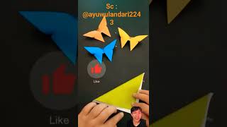 How to make a beautiful butterfly so easy lets make it origami diy papercraft tutorial [upl. by Brom]