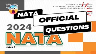 NATA Official Questions asked in 2024  MCQs [upl. by Duhl]