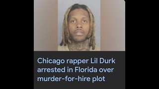 Lil Durk arrested in Florida charged in murderforhire plot [upl. by Eidnew306]