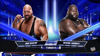 WWE 2K15  RING COLLAPSE 😱 During Big Show VS Mark Henry 🔥 One on One 💪🏻⚡ At Smackdown 🔥 [upl. by Vedi]