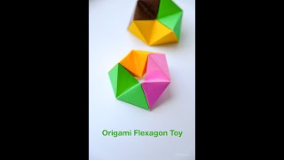 How to fold origami flexagon toy Traditional short [upl. by Aieken180]