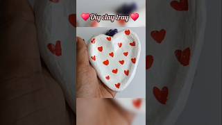 Diy clay tray  trinket tray shorts art diy youtubeshorts [upl. by Ecined101]