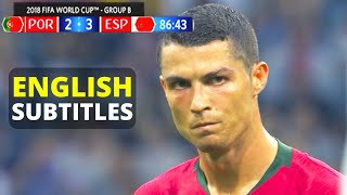 Arabic Commentary  Ronaldos FREEKICK GOAL vs Spain 2018 World Cup [upl. by Greta]