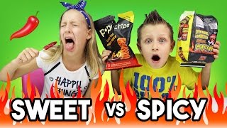 SWEET vs SPICY CHALLENGE [upl. by Assetan]