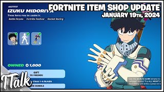 WOAH MY HERO ACADEMIA IS BACK Fortnite Item Shop January 19th 2024 Fortnite Chapter 5 [upl. by Petra840]