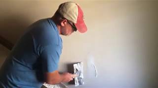 How To Fix A Door Knob Hole In DrywallSIMPLE amp EASY [upl. by Yamauchi]