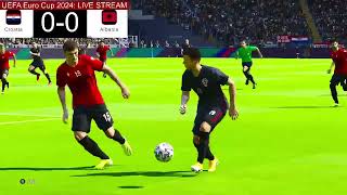 Croatia vs Albania  Uefa Euro Cup 2024 I eFootball Pes 21 Gameplay PLSL 39 [upl. by Clemmy]