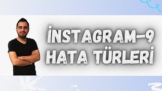 9HATA TÜRLERİ ÖZET VE SORU ÇÖZÜMÜ [upl. by Thomas]