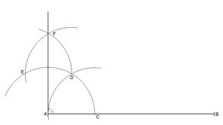 Recta perpendicular a un segmento por un extremo [upl. by Eldorado]