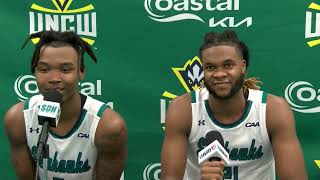 UNCW MBB Elijah Jamison amp Khamari McGriff  Postgame vs Fayetteville State 103024 [upl. by Dang]