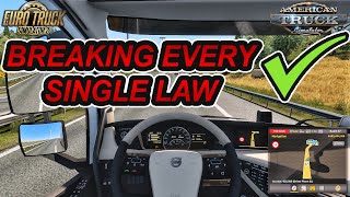 How to Disable All Traffic Offenses NO FINES in ETS2 amp ATS  Tutorial No Mods [upl. by Yahs]